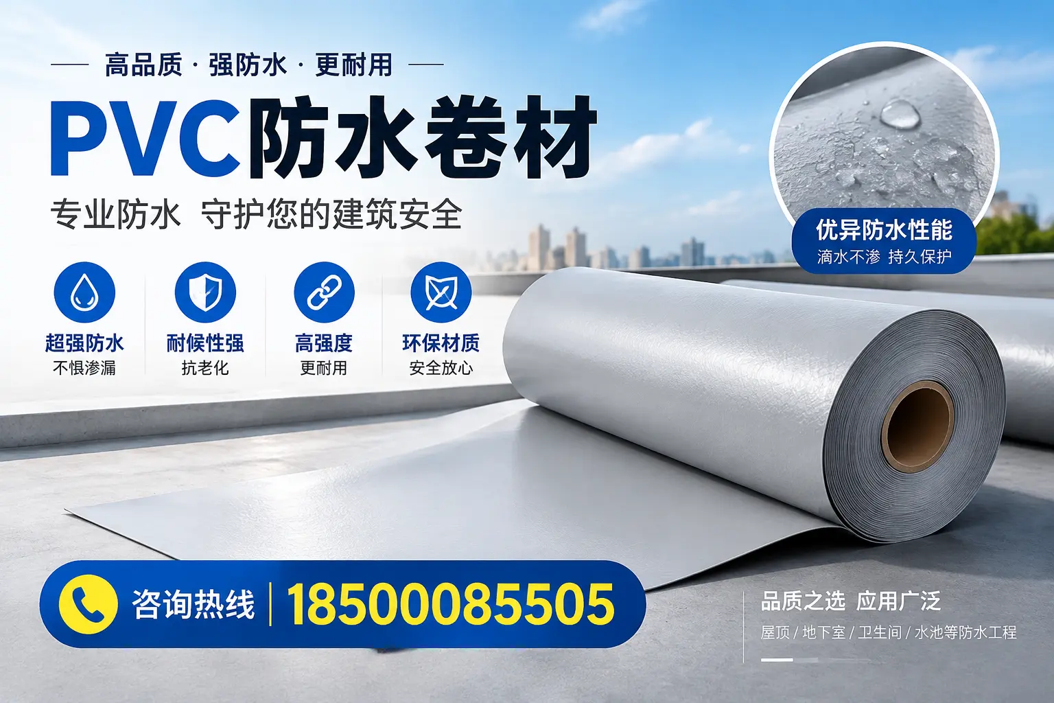 忻州地区pvc防水卷材的市场现状与发展趋势